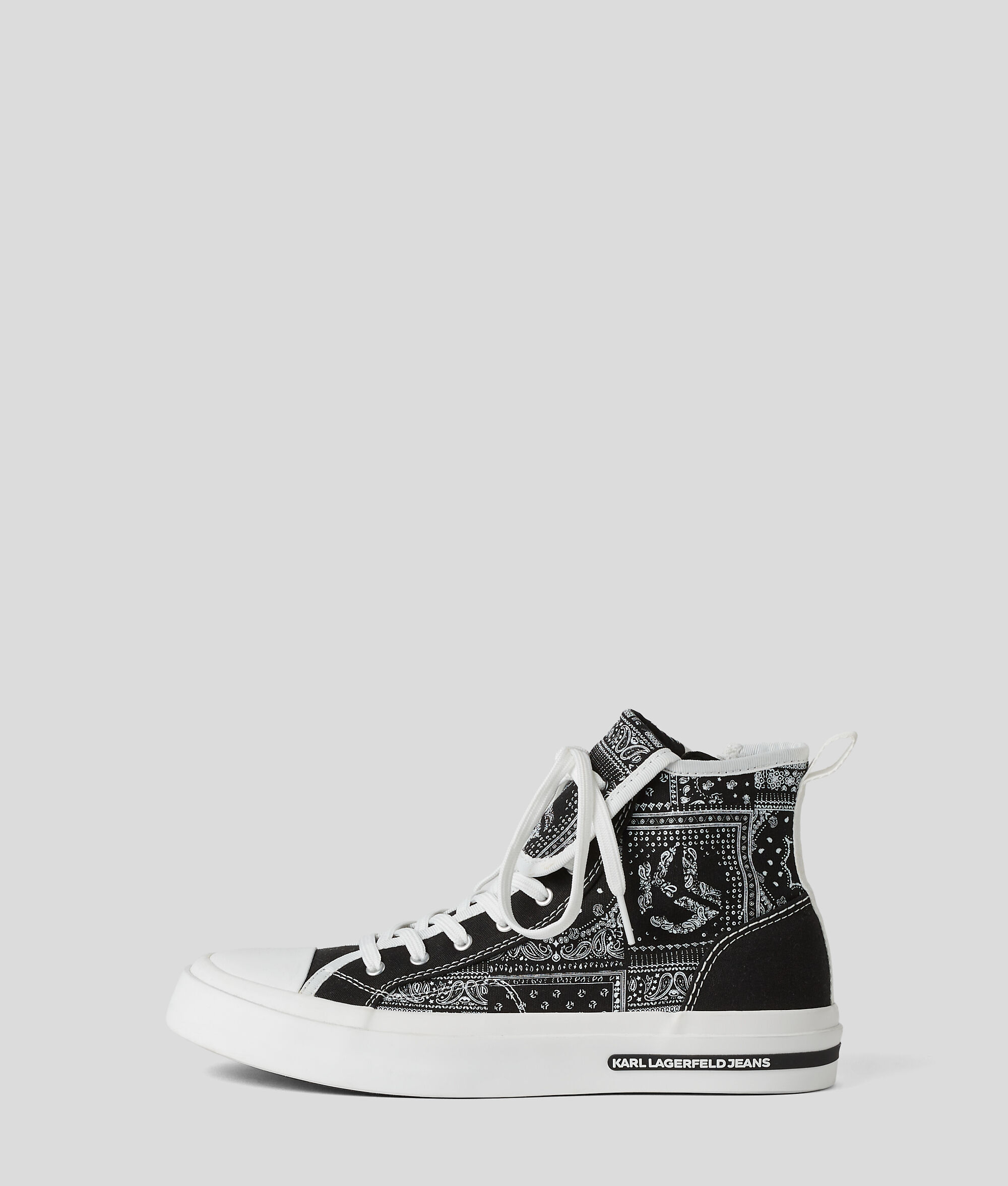 (image for) Heavy-Dut KLJ VULC BANDANA-PRINT HIGH-TOP TRAINERS